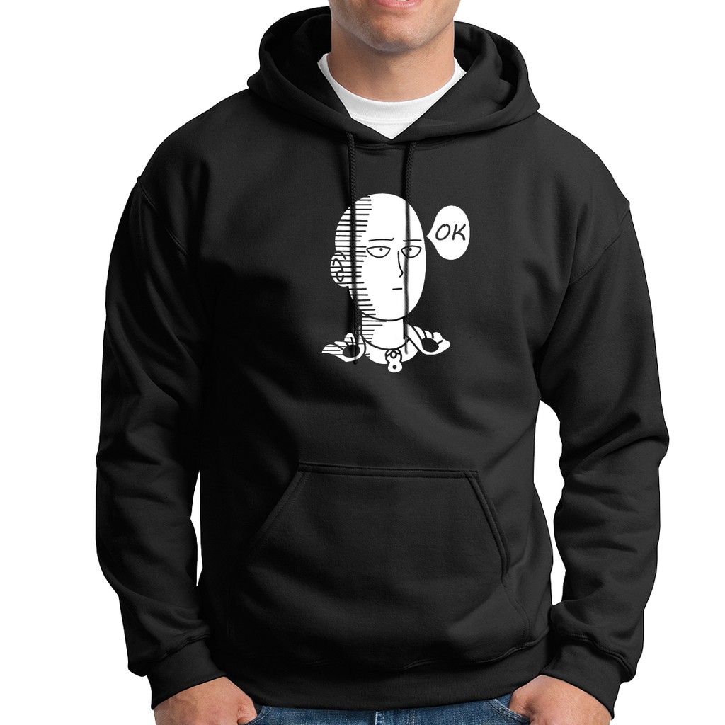 Sweater Hoodie ONE PUNCH MAN SAITAMA OPPAI ANIME MANGA KARTUN JEPANG Hodie Wibu