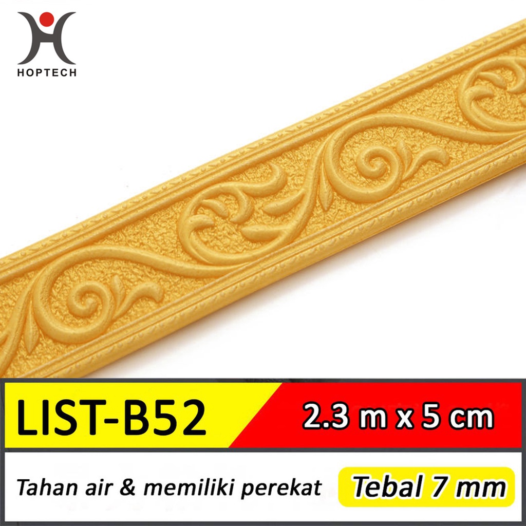 Wall Border List / Wallborder Foam 3D /Walpaper List Foam Stiker Dinding / List dinding 3D 2.3 Meter-LIST B52