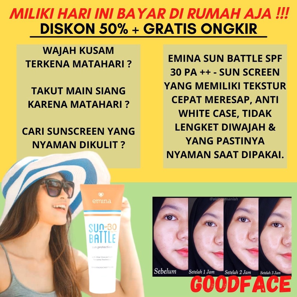 SUNBLOCK EMINA Sun Battle Protection SPF 30 60ML