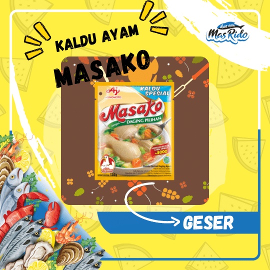 

Bumbu Kaldu Ayam Penyedap Rasa Ayam Instan Masako Praktis Murah 6 Pcs