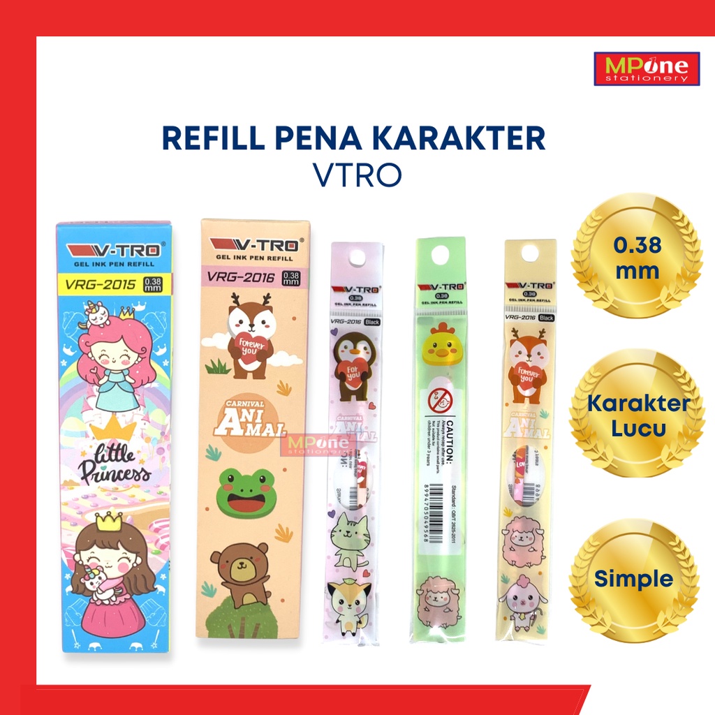 

(1 PCS) Refill Pena Karakter / Refill Pena Murah / Isi Pena Lucu / Refill Pena VTRO