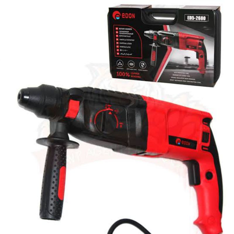 EDON ED5-2680 ROTARY HAMMER EDON DEMOLITION HAMMER MADE IN JAPAN.