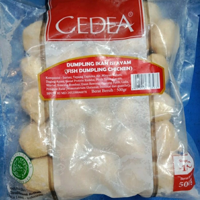 

Dumpling Fish / Dumpling Ikan Cedea 500 Gram