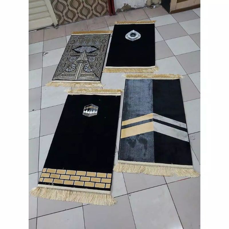 sajadah mescah kiswah premium besar/sajadah madinah