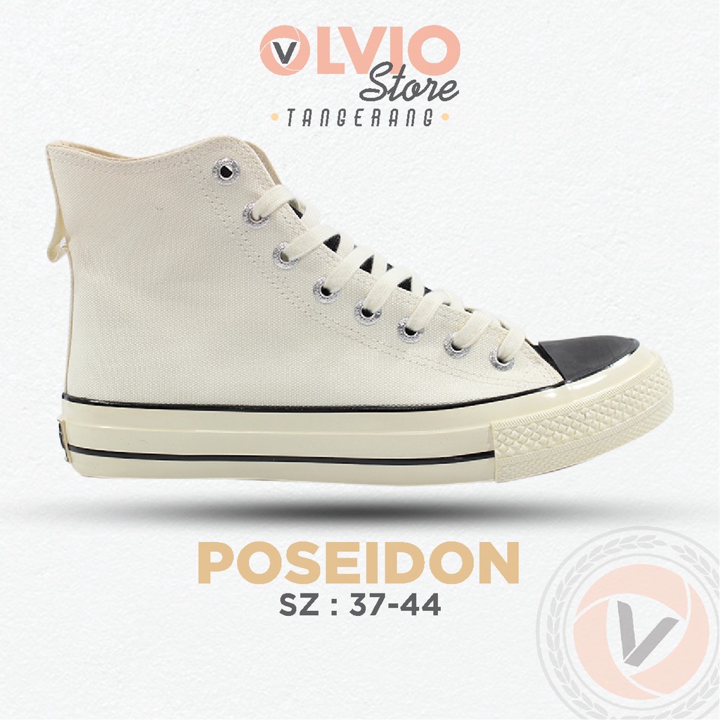 Warrior POSEIDON High - Sepatu Sneakers Vulcanized Canvas Warrior Original
