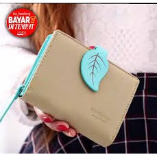 YA 062 - Wallet / Dompet Wanita Lipat Mini fashion korea Daun