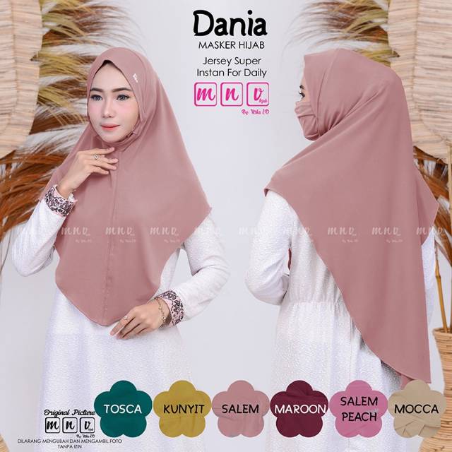DANIA ORIGINAL RAQUMI HIJAB | RAQUMI BANDUNG | Masker Hijab | Hijab Masker | Masker Jersey