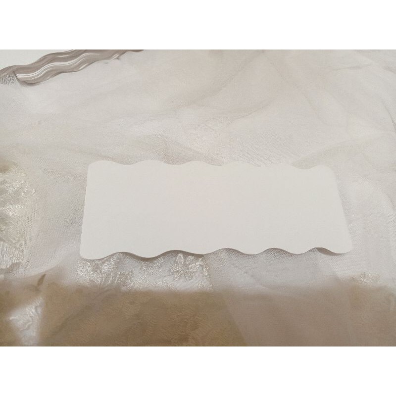

Label ucapan 6x17cm white ivory