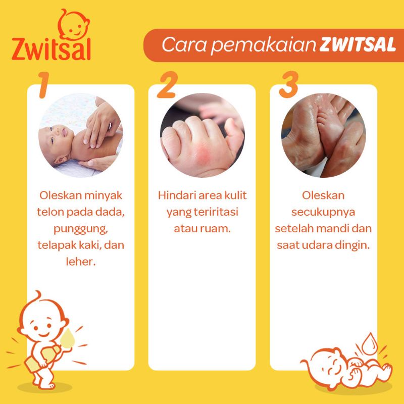 Zwitsal Minyak Telon With Cajuput Dan Coconut Oil - Telon Anak