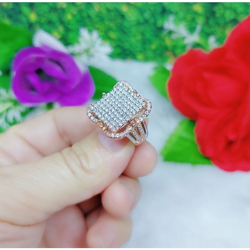 Cincin xuping kombinasi permata 51A-53A