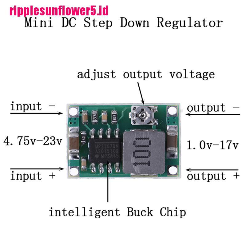 Regulator Konverter step down Mini DC-DC 3A 5V-23V Ke 3.3V 6V 9V