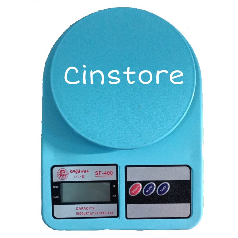 CINSTORE Timbangan Dapur Kue Digital Warna Electronic Kitchen Scale timbangan SF400 timbanganmangkok