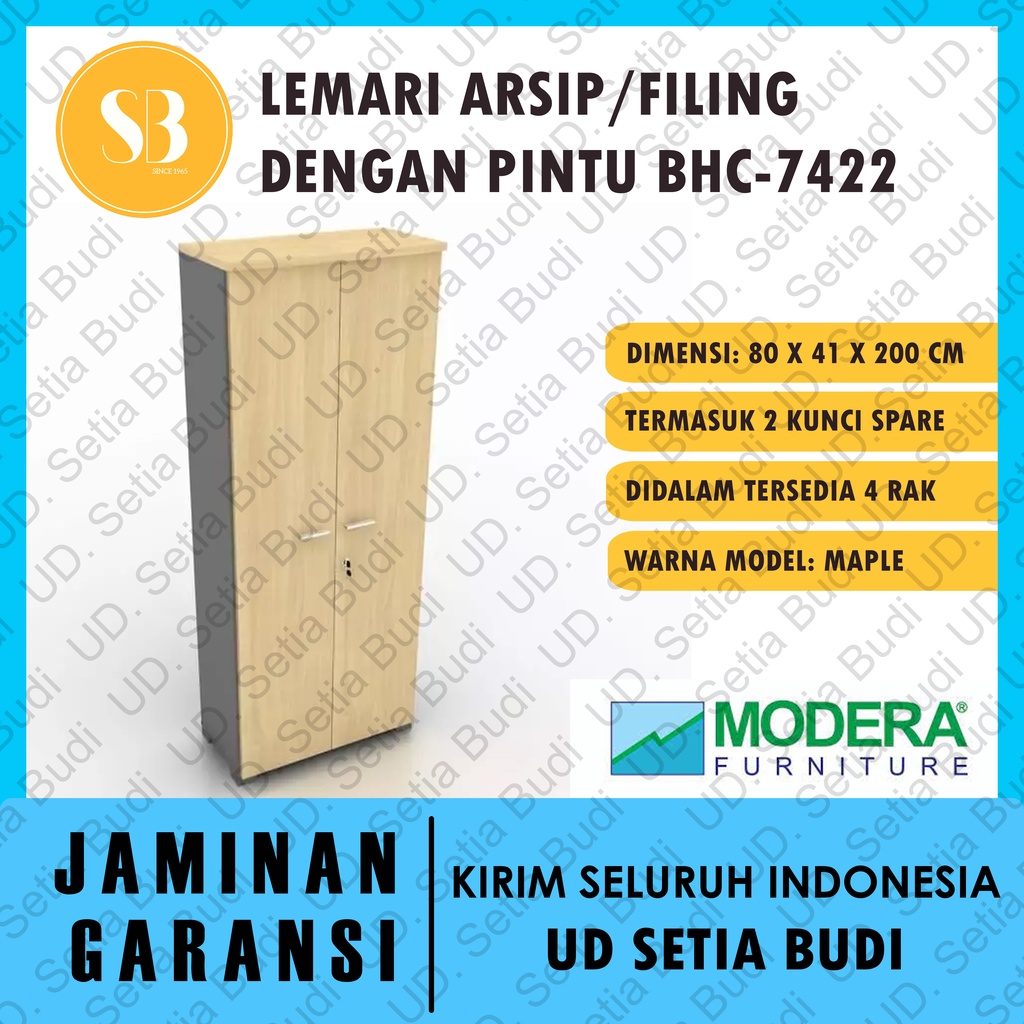 Lemari Arsip / Filing Cabinet + Pintu Modera BHC-7422 B-Class