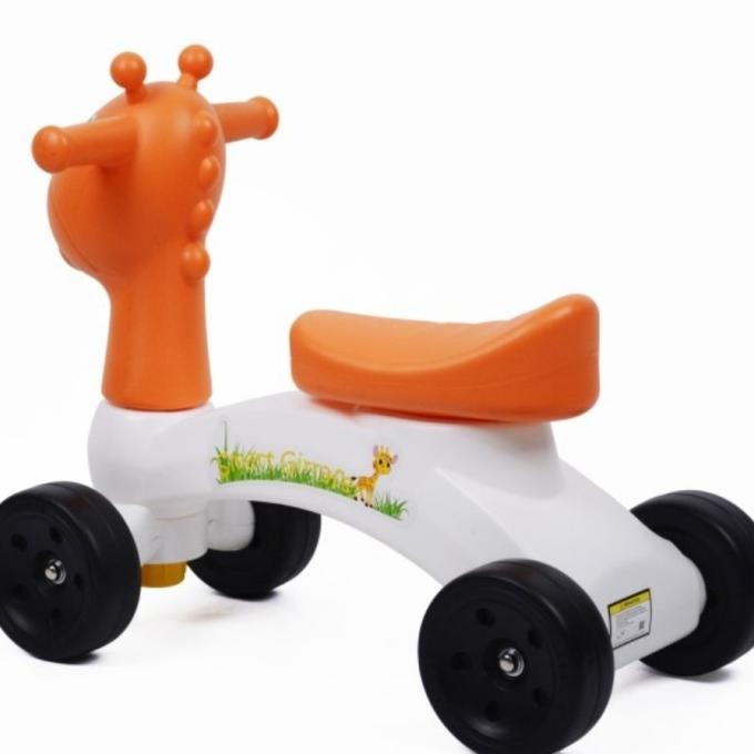 Giraffe Ride On Mainan Sepeda Dorong Anak Bayi Sepeda Roda Tiga