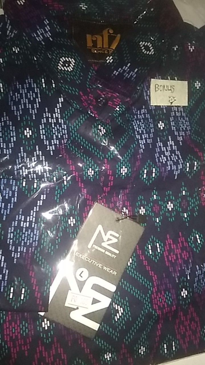 Kemeja Batik Lengan Panjang Long Green Batik Songket Hijau Slimfit Murah Distro 5958