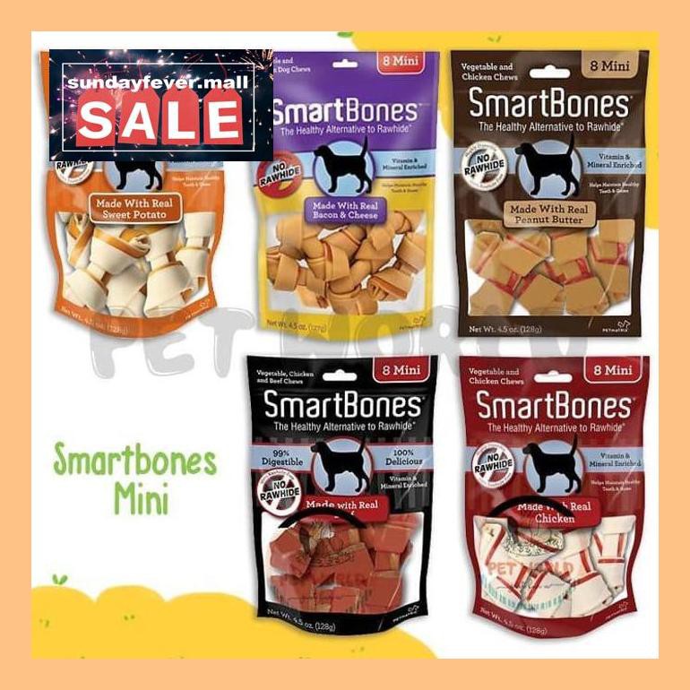 Anj5080s Smartbones Mini Smart Bones Cemilan Anjing Dog Snack Makanan 8 Ing60as Shopee Indonesia