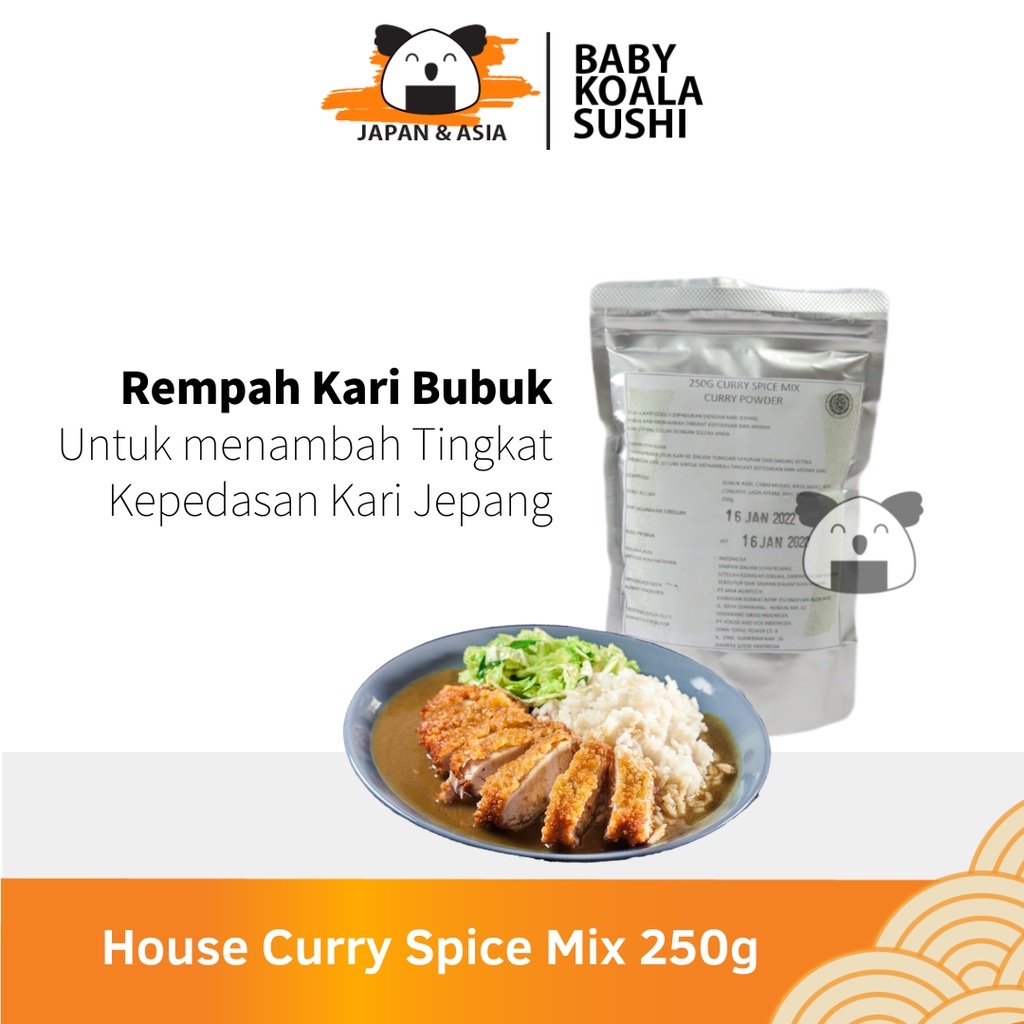 HOUSE Japan Curry Spicy Mix Rempah Kari 250 g Halal │ Bubuk Kare Jepang Lokal