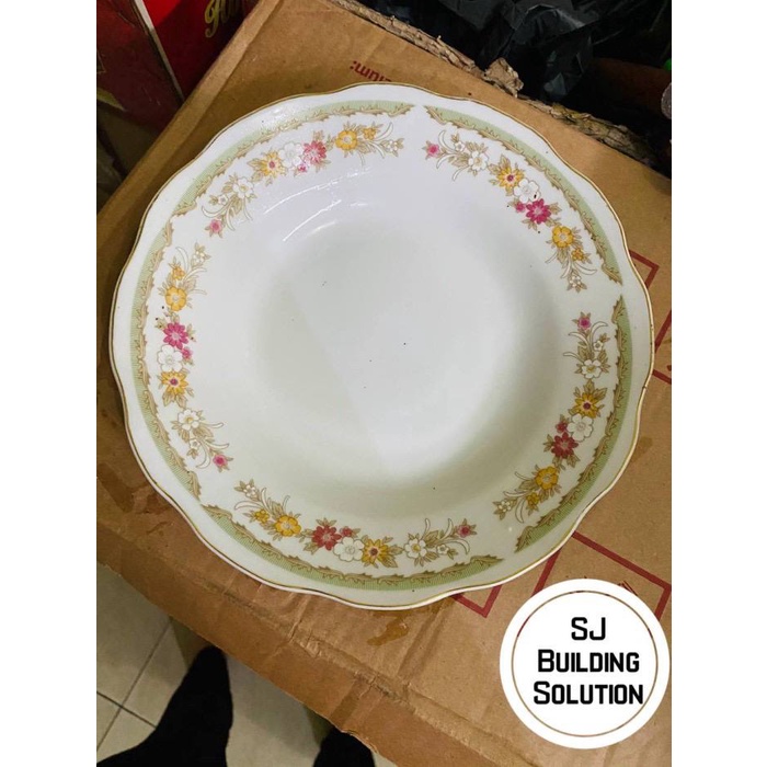 PIRING MAKAN BUNGA BELING PIRING MAKAN KERAMIK CERAMIC ASLI MURAH