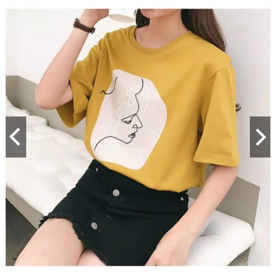 FIFI FASHION Tshirt Female Tee Tumbler Tee Kaos Wanita