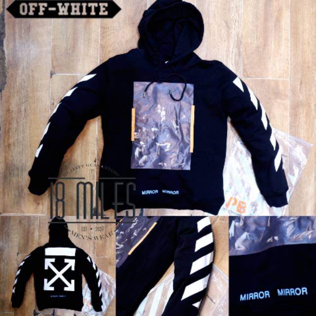 harga off white hoodie