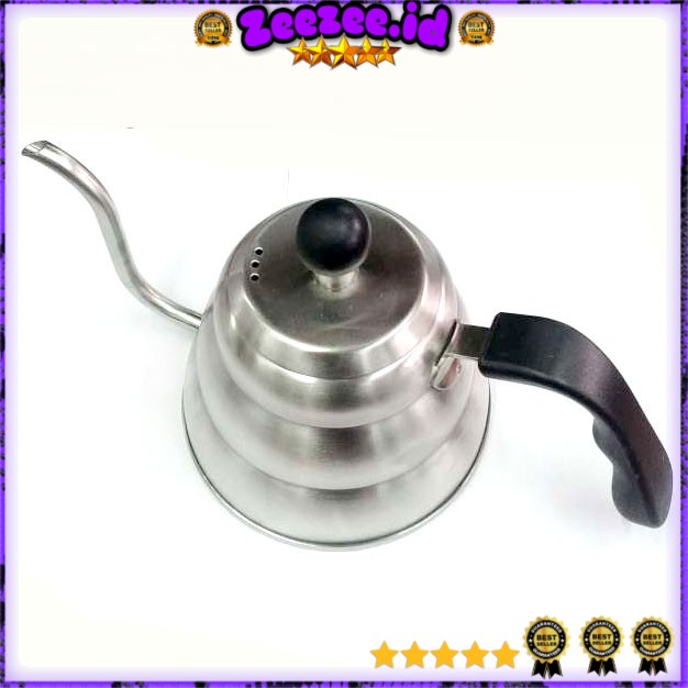 Coffee Maker Pot V60 Drip Kettle  Teko Barista 1000ML - Silver