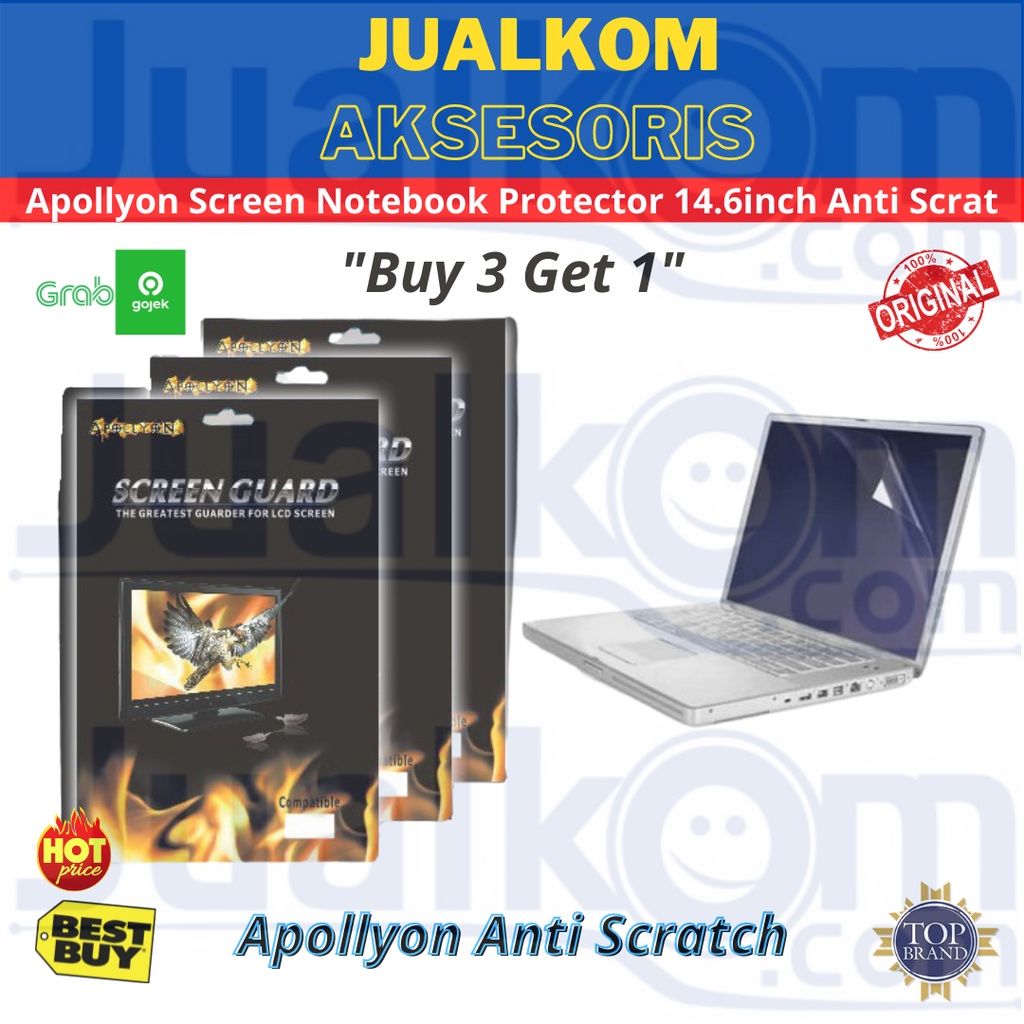 [BELI 3 GRATIS 1] Apollyon  Screen  Notebook Protector 14.6&quot; Anti Scratch