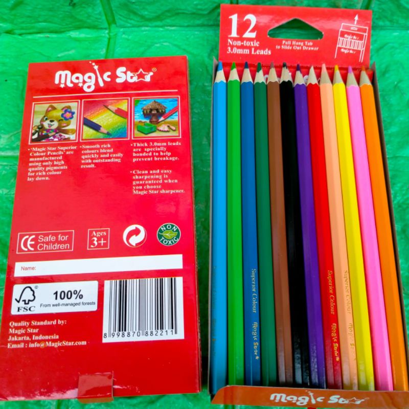 

Grosir pensil warna panjang 12 Warna Colour pencil Murah