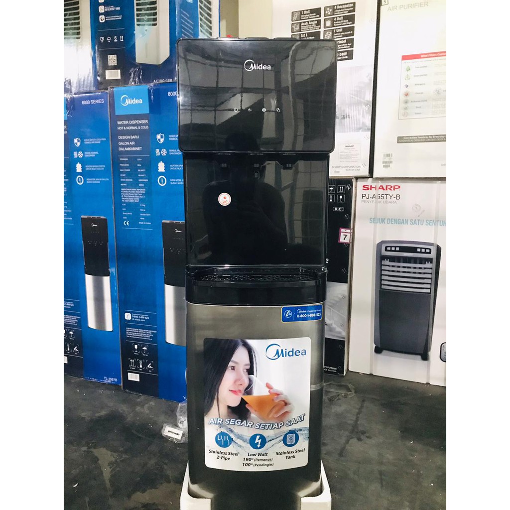 PROMO WATER DISPENSER MIDEA YL 1567 B 6000 SERIES HOT &amp; COOL