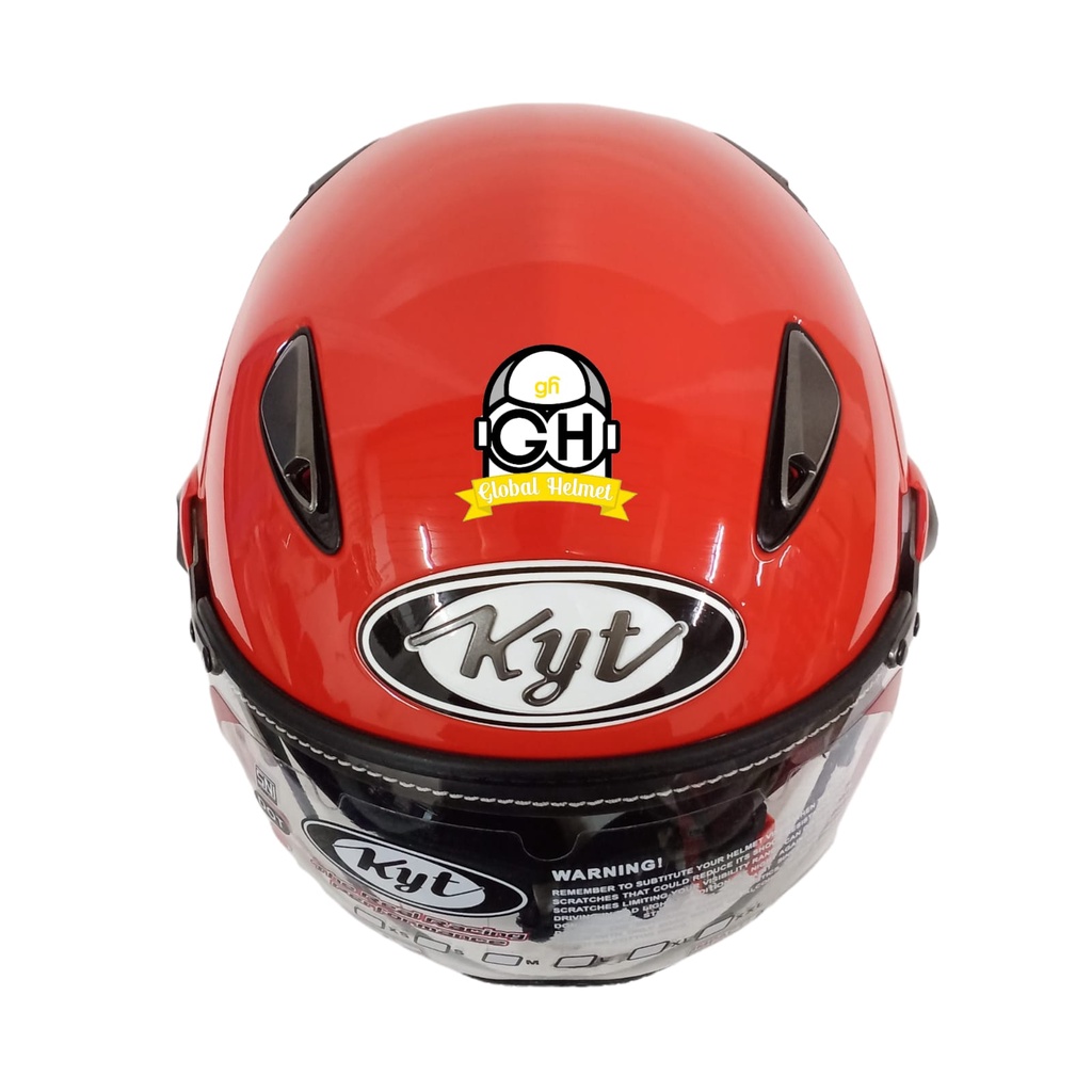 HELM KYT ELSICO SOLID FIRE RED HALF FACE KYT HELM HALF FACE KYT ELSICO FIRE RED