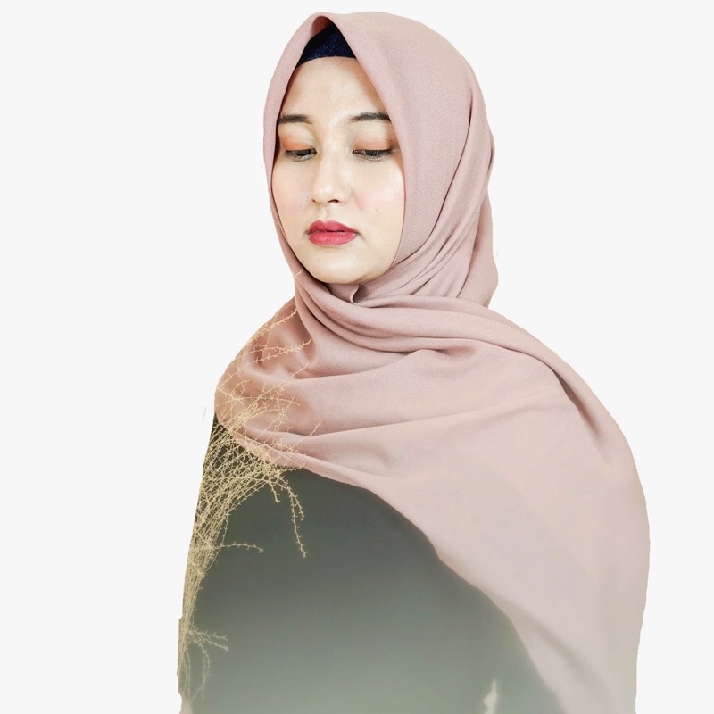 Nouri Avani HIJAB Kerudung Segiempat voal Emerald/Watersplash Premium