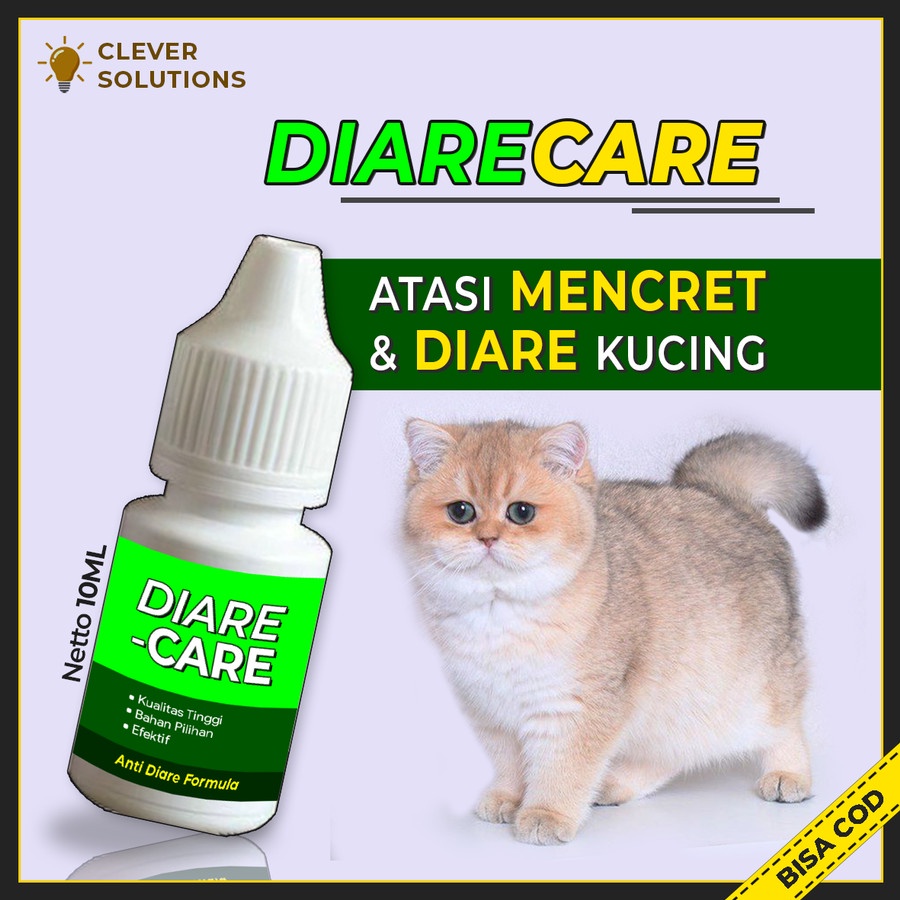 DIARE-CARE Obat Diare Kucing Obat Mencret Kucing Obat Keracunan Kucing Obat Muntah Kucing Obat gangguan pencernaan kucing