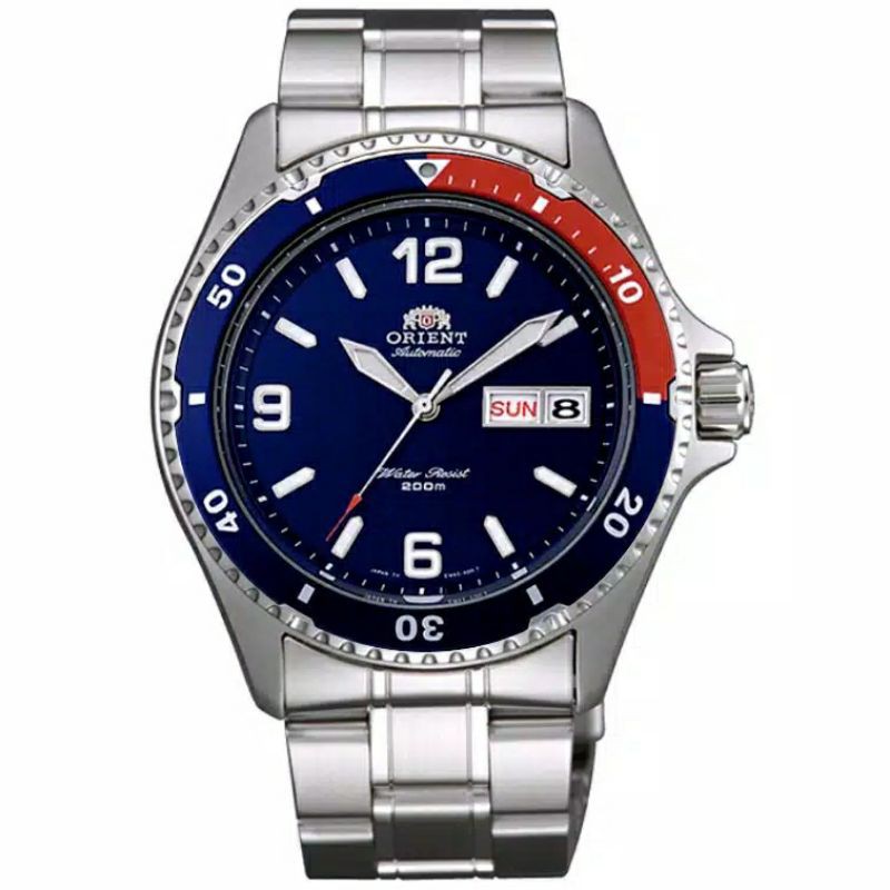 ORIENT FAA02009D9 JAM TANGAN PRIA MAKO PEPSI AUTOMATIC ORIGINAL