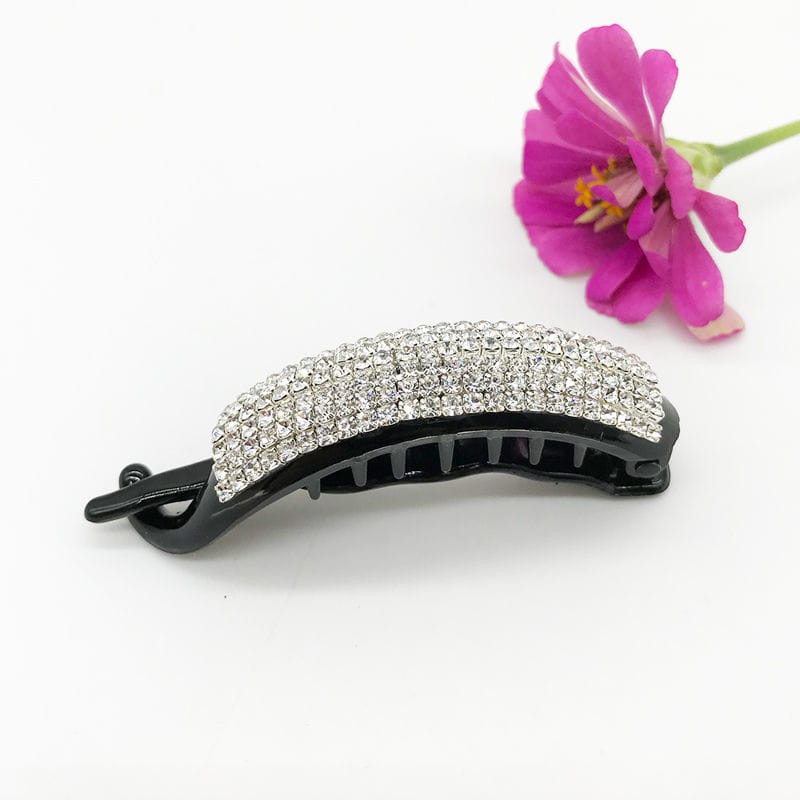 Jepit rambut korea full permata zirkon import 10cm mode baru