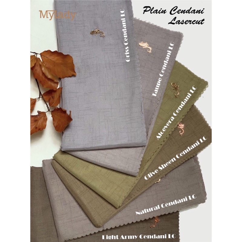 PRELOVED MyLadyHijab Plain Cendani Lasercut - Natural Cendani