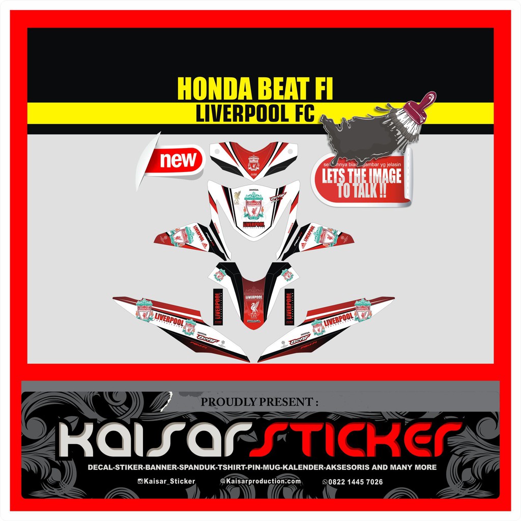 Decal Motor Sticker Motor Full Body Decal Stiker Beat Fi Liverpool