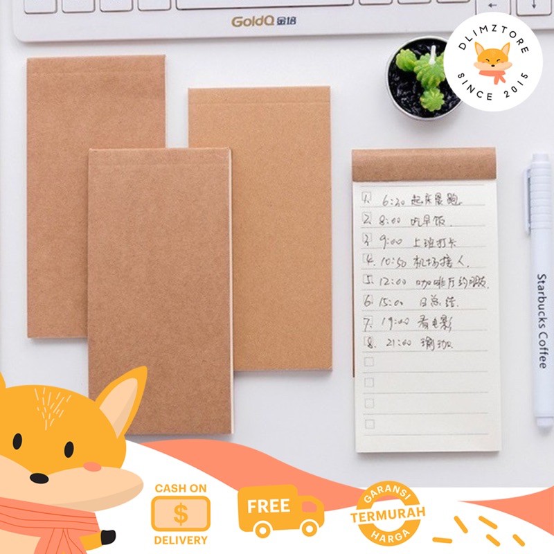 

[DZ] ST262 - Memo Catatan Kecil / Note Book / To Do List