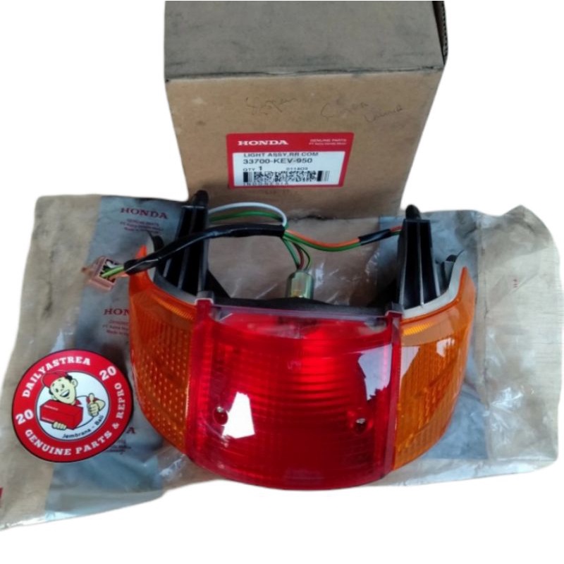 STOPLAMP STOP LAMP LAMPU ASSY BELAKANG HONDA SUPRA X 100 ORIGINAL ORI ASLI AHM 33700-KEV-950