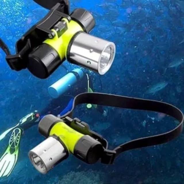 Senter kepala selam 18650