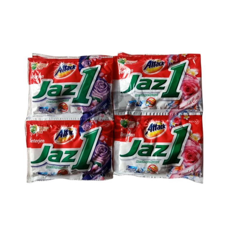 Attack Jaz 1 Deterjen Renteng 50gr Isi 6pc Sachet Sabun Pencuci Renceng Jaz1