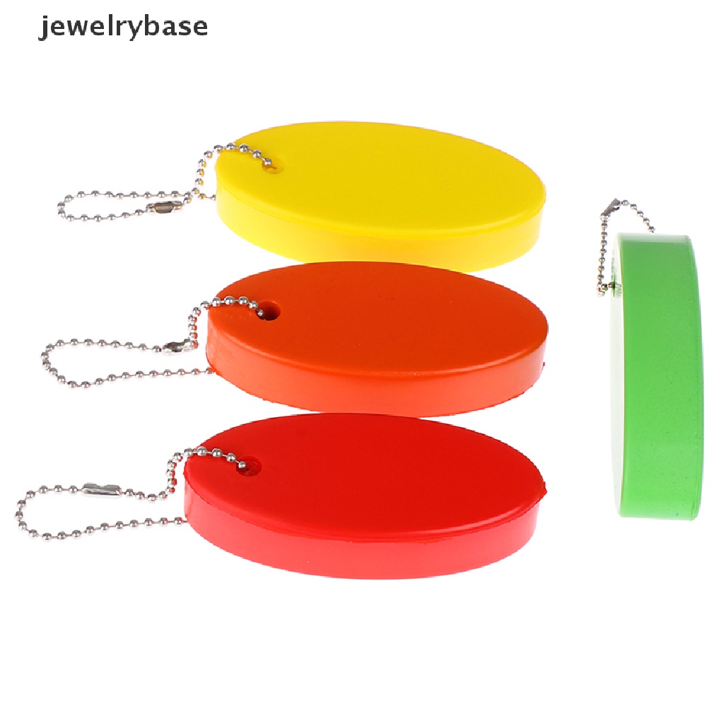 (jewelrybase) 1pc Gantungan Kunci Bentuk Oval Bahan Busa Untuk Olahraga Air / Berenang