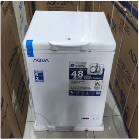 AQUA Chest Freezer / Box Freezer 103 Liter AQF-120 FR 103L GARANSI