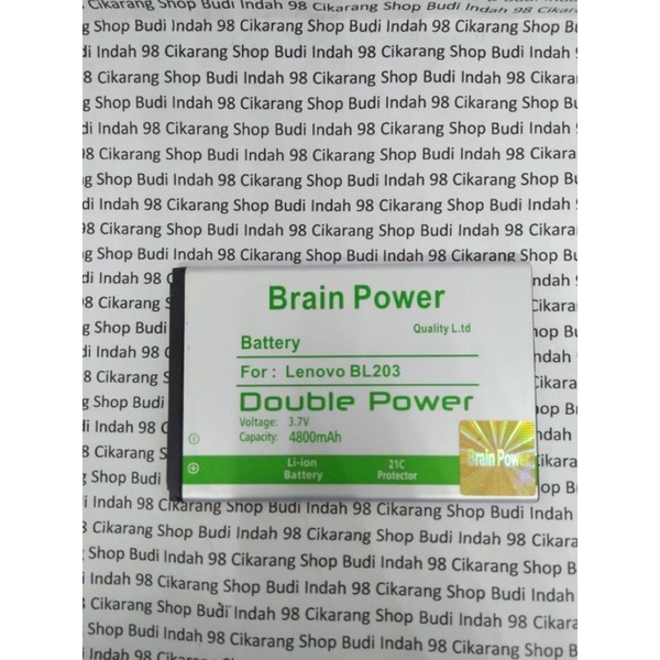 Batre Battery Baterai Brain Double Power 2IC Lenovo A369 BL 203 BL203