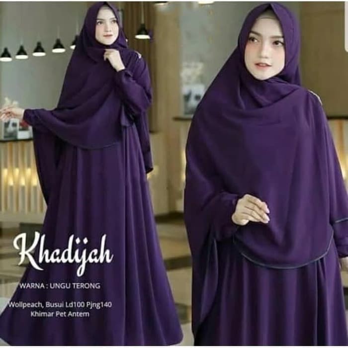Baju Gamis Syari Wanita Terbaru Asli 2022 Pesta Kekinian Ceruty Ns Fc Asdf Busui Brokat Set M L XL X