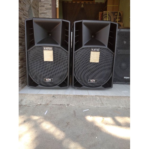SPEAKER AKTIF BOB B-R750 ORIGINAL BOB AUDIO BY SOUNDQUEEN FLOOR 15 INCH