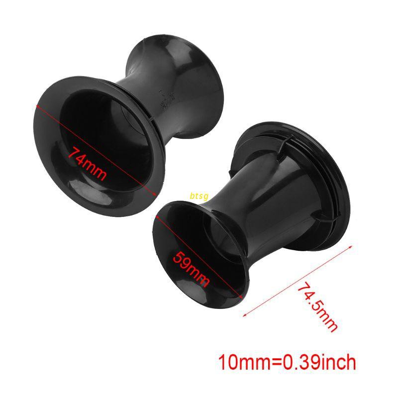 btsg 2PCS Speaker Port Tube Bass Reflex Vent Ventilation Connector 4-6&quot; 65x74.5mm Subwoofer Woofer Box Accessories