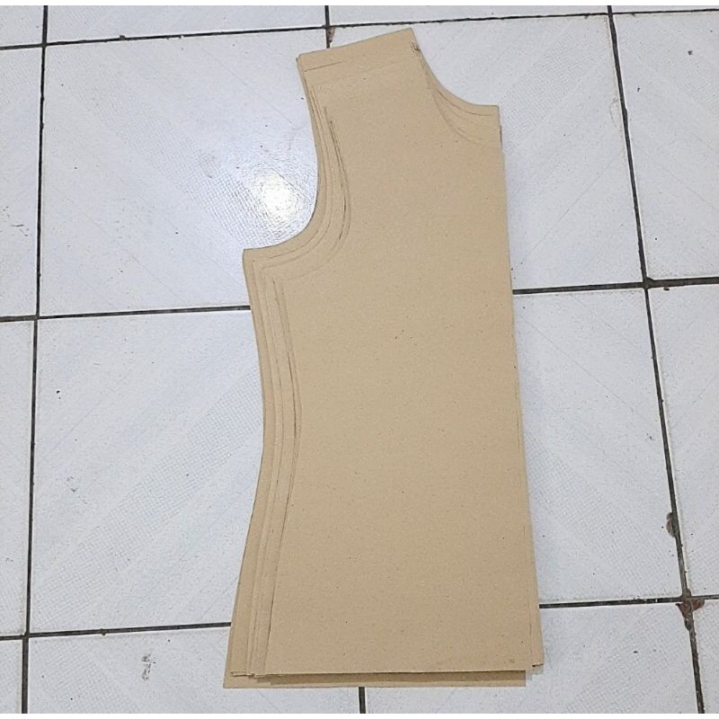 POLA BAJU WANITA / POLA DASAR 5 UKURAN