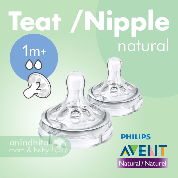 PHILIPS AVENT Teat Natural | Nipple Replacement / Dot Pengganti Avent Natural