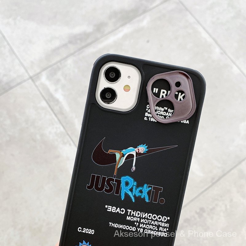 Co-branded phone case cocok untuk iPhone 7 8 Plus 12 Pro Max 11 Pro X XR XS Max kualitas tinggi straight edge phone case