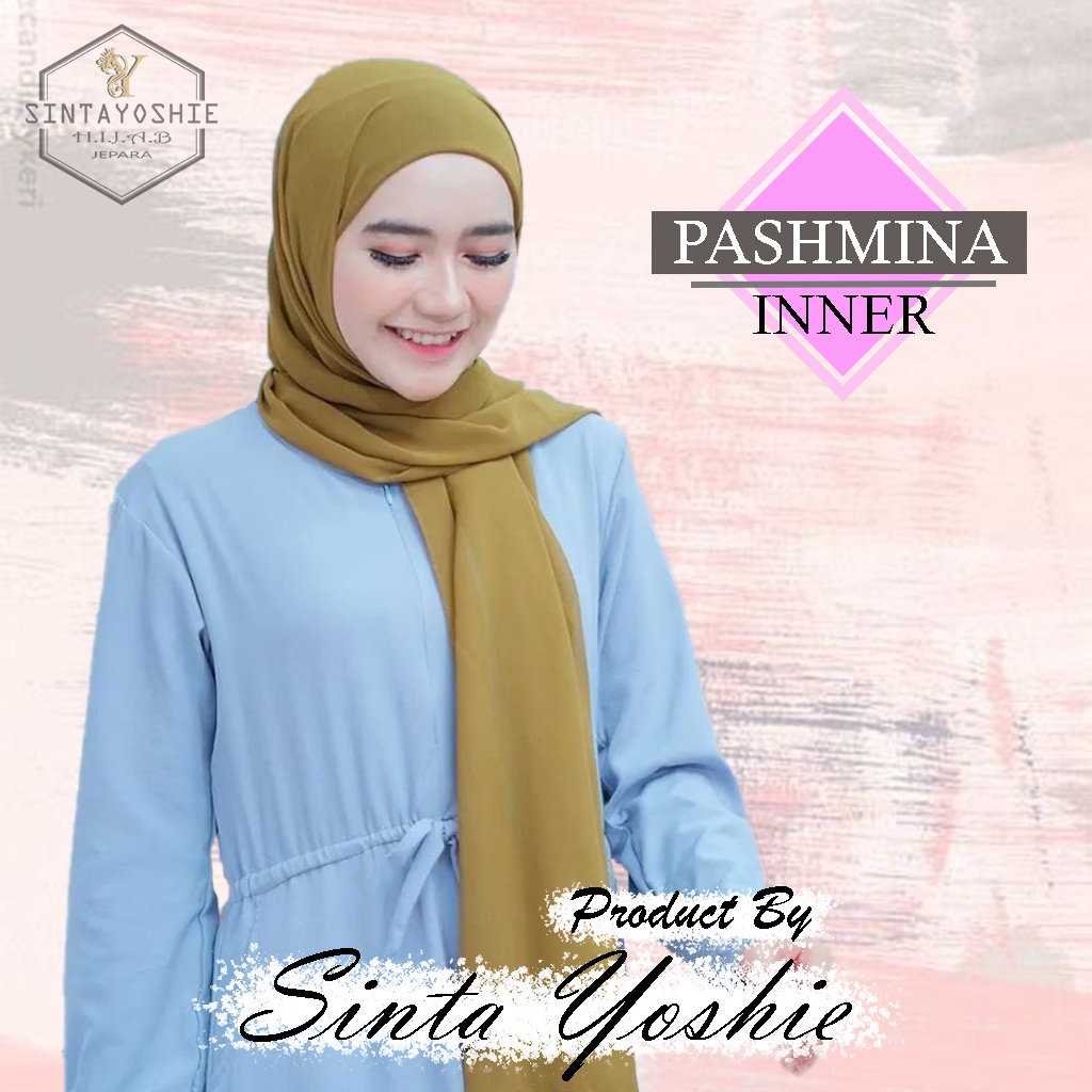 (ORIGINAL) PASHMINA + INNER 2IN1 CERUTY BABY DOLL IMPORT / PASHMINA INNER PREMIUM