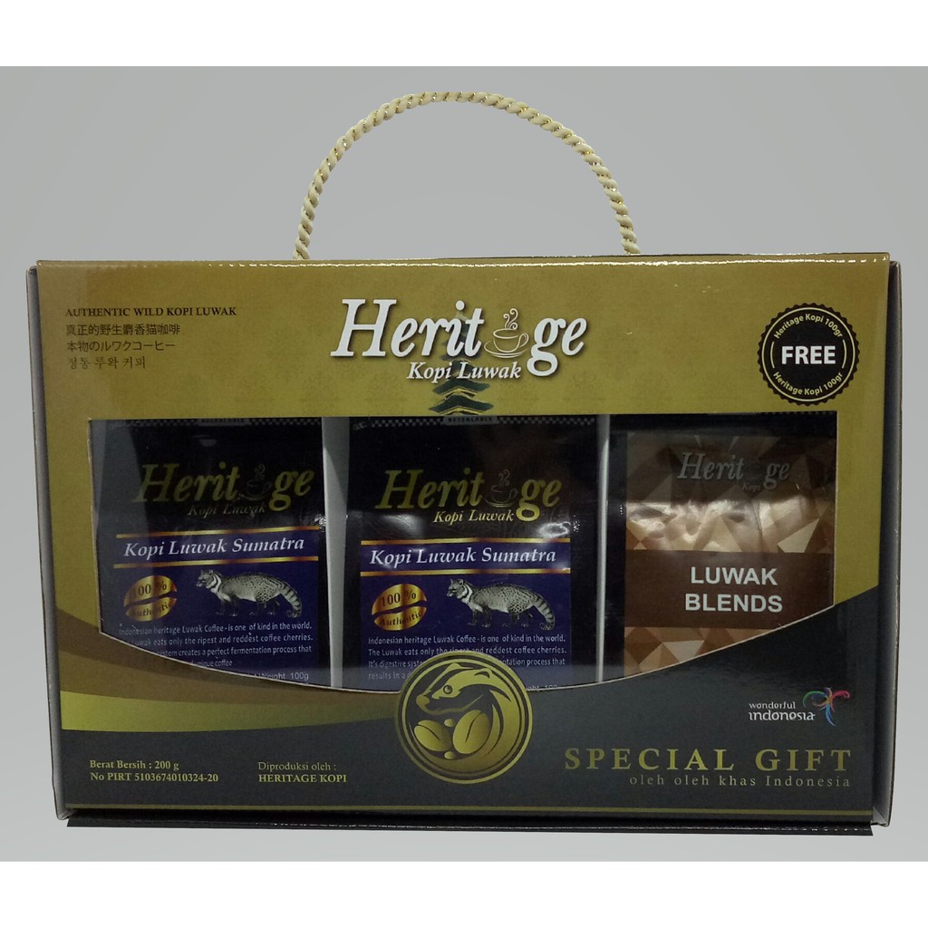 Kopi Luwak Liar Gayo Gift Package 300 gr